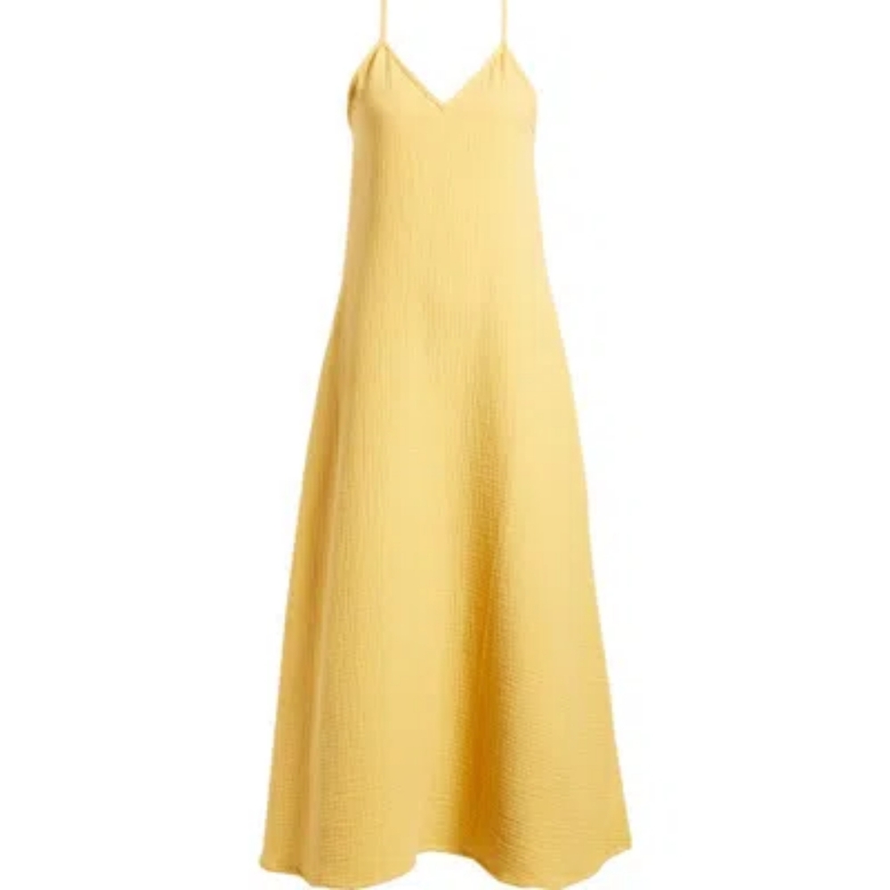 NWT Nordstrom V-Neck Gauze Maxi Dress